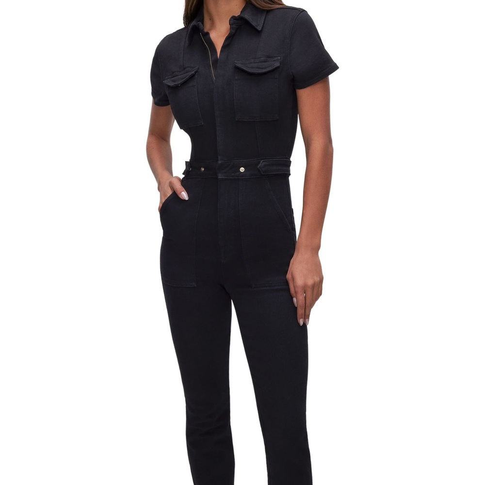 NWT Good American Black Jumpsuit